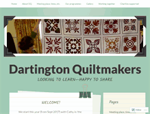 Tablet Screenshot of dartingtonquiltmakers.wordpress.com