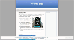 Desktop Screenshot of hofstrablog.wordpress.com