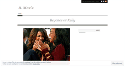 Desktop Screenshot of bmarieblog.wordpress.com