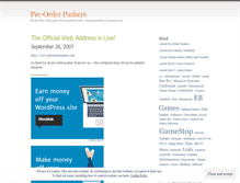 Tablet Screenshot of preorderpushers.wordpress.com