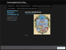 Tablet Screenshot of preservapatrimonio.wordpress.com