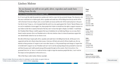 Desktop Screenshot of lindseymalone.wordpress.com