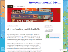 Tablet Screenshot of intercontinentalmom.wordpress.com