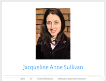 Tablet Screenshot of jacquelineannesullivan.wordpress.com