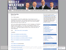 Tablet Screenshot of nbc12weather.wordpress.com