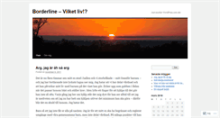Desktop Screenshot of bordertjejen.wordpress.com