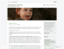 Tablet Screenshot of naturallyloving.wordpress.com