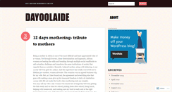 Desktop Screenshot of dayoolaide.wordpress.com