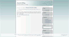 Desktop Screenshot of jason4376.wordpress.com