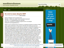 Tablet Screenshot of mashiurrahaman.wordpress.com