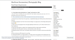 Desktop Screenshot of macewandocumentaryphotographyblog.wordpress.com