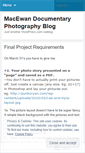 Mobile Screenshot of macewandocumentaryphotographyblog.wordpress.com