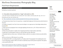 Tablet Screenshot of macewandocumentaryphotographyblog.wordpress.com