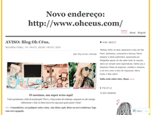 Tablet Screenshot of oohceus.wordpress.com