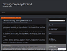 Tablet Screenshot of movingcompanydcvamd.wordpress.com