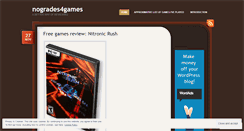 Desktop Screenshot of nogrades4games.wordpress.com