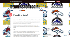 Desktop Screenshot of denversportsgirl.wordpress.com