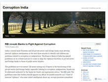 Tablet Screenshot of corruptionindia.wordpress.com