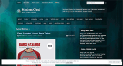 Desktop Screenshot of moslemgaul.wordpress.com