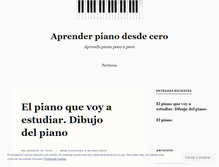 Tablet Screenshot of estudiopiano.wordpress.com