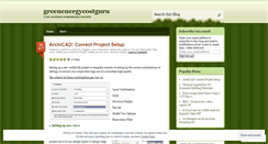 Desktop Screenshot of greenenergycostguru.wordpress.com