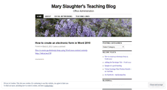 Desktop Screenshot of mslaughterteach.wordpress.com