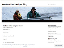 Tablet Screenshot of newfoundlandrecipes.wordpress.com