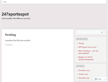 Tablet Screenshot of 247sportsspot.wordpress.com