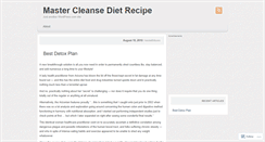 Desktop Screenshot of detoxdietplan555.wordpress.com