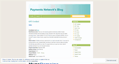 Desktop Screenshot of paymentsnetwork.wordpress.com