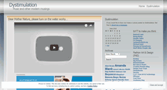 Desktop Screenshot of dystimulation.wordpress.com