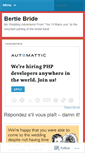 Mobile Screenshot of bertiebride.wordpress.com
