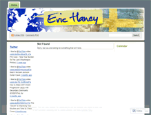 Tablet Screenshot of erichaney.wordpress.com