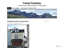 Tablet Screenshot of familyfootsteps.wordpress.com