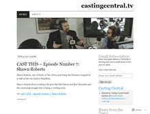 Tablet Screenshot of castingcentral.wordpress.com