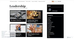 Desktop Screenshot of leadershipforlife.wordpress.com