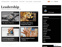 Tablet Screenshot of leadershipforlife.wordpress.com