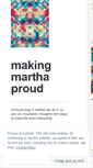 Mobile Screenshot of makingmarthaproud.wordpress.com