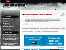 Tablet Screenshot of organicnewsnet.wordpress.com