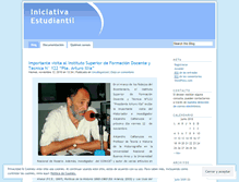 Tablet Screenshot of iniciativaestudiantil.wordpress.com