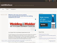 Tablet Screenshot of nabil92ellison.wordpress.com