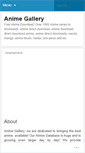 Mobile Screenshot of animegallery.wordpress.com