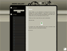 Tablet Screenshot of animegallery.wordpress.com