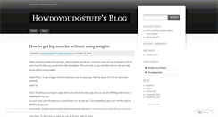 Desktop Screenshot of howdoyoudostuff.wordpress.com