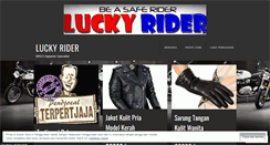 Desktop Screenshot of luckyrider.wordpress.com