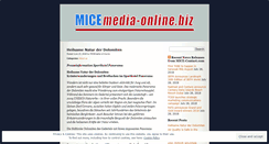 Desktop Screenshot of micemediaonline.wordpress.com