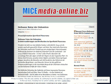 Tablet Screenshot of micemediaonline.wordpress.com
