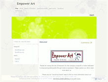 Tablet Screenshot of empowerart.wordpress.com