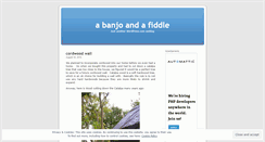 Desktop Screenshot of abanjoandafiddle.wordpress.com