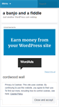Mobile Screenshot of abanjoandafiddle.wordpress.com